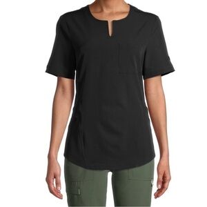 Scrub Top Climate Right Cuddl Duds Scrubs Medical Hospital Nurse Doctor New